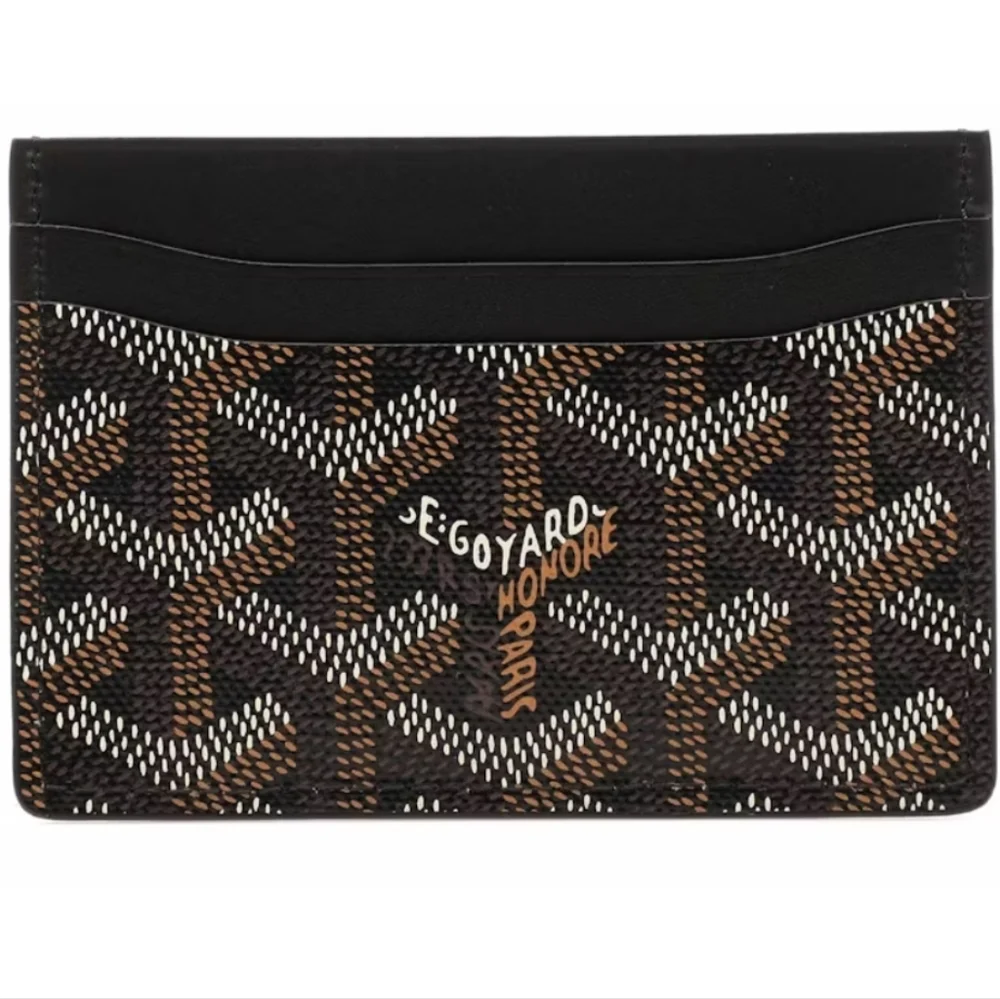 Goyard Saint-Sulpice Black Card Wallet- New